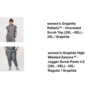 FIGS Women's Scrub Set - Graphite 3X